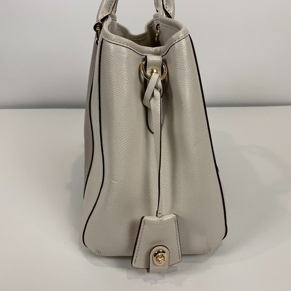 Coach Leather Handbag Light and Dark Gray - Picture 7 of 10